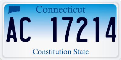 CT license plate AC17214