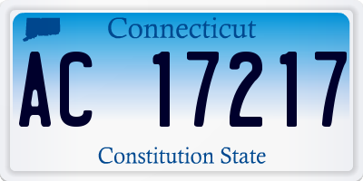 CT license plate AC17217