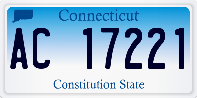 CT license plate AC17221