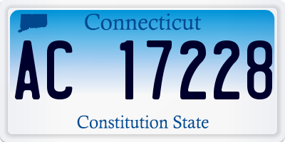 CT license plate AC17228