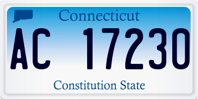 CT license plate AC17230