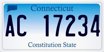 CT license plate AC17234