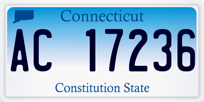 CT license plate AC17236