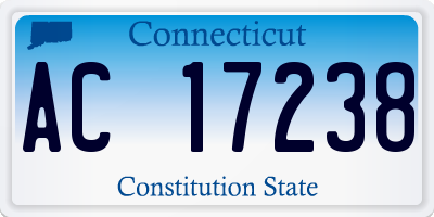 CT license plate AC17238