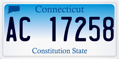 CT license plate AC17258