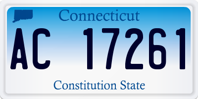 CT license plate AC17261