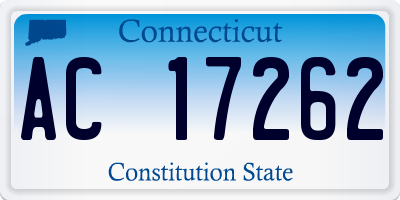 CT license plate AC17262