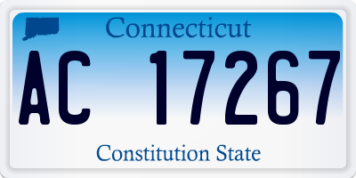 CT license plate AC17267