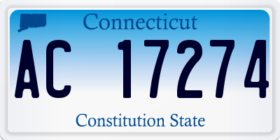 CT license plate AC17274
