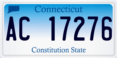 CT license plate AC17276