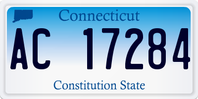 CT license plate AC17284