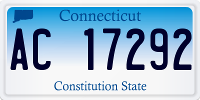 CT license plate AC17292