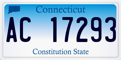 CT license plate AC17293