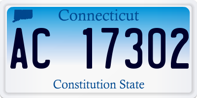 CT license plate AC17302