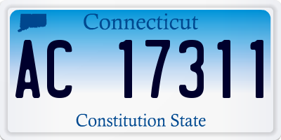 CT license plate AC17311