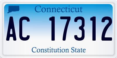 CT license plate AC17312