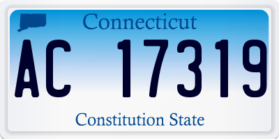 CT license plate AC17319