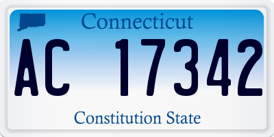 CT license plate AC17342