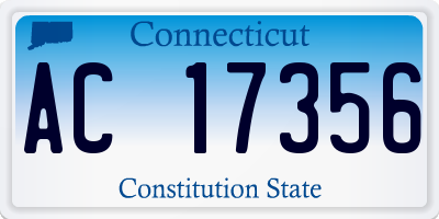 CT license plate AC17356