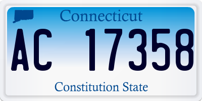 CT license plate AC17358