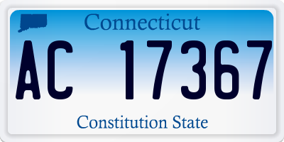 CT license plate AC17367