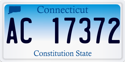 CT license plate AC17372