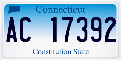 CT license plate AC17392
