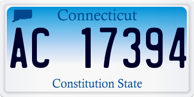 CT license plate AC17394