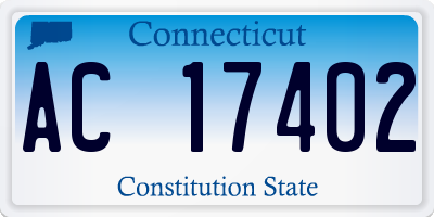 CT license plate AC17402