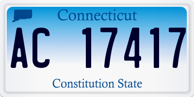 CT license plate AC17417