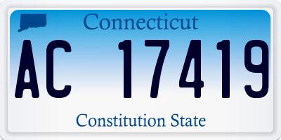CT license plate AC17419