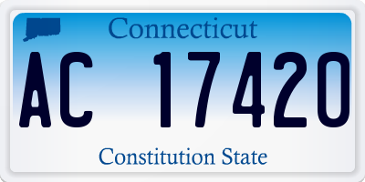 CT license plate AC17420