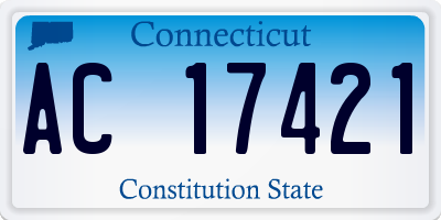 CT license plate AC17421