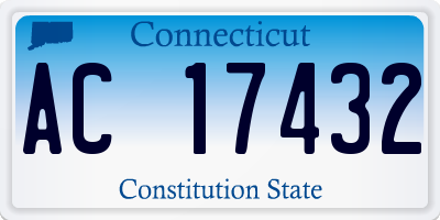 CT license plate AC17432