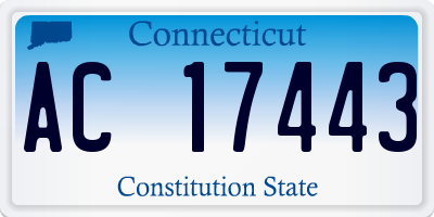 CT license plate AC17443