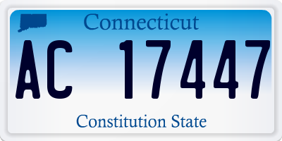 CT license plate AC17447