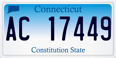 CT license plate AC17449