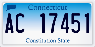 CT license plate AC17451