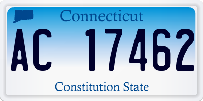 CT license plate AC17462