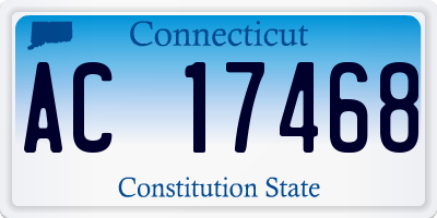 CT license plate AC17468