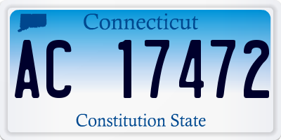 CT license plate AC17472