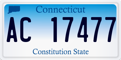CT license plate AC17477