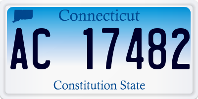 CT license plate AC17482
