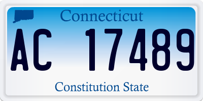 CT license plate AC17489