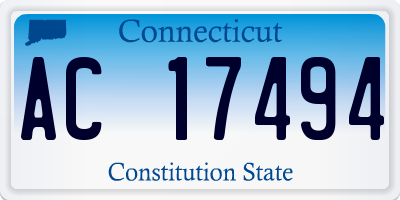 CT license plate AC17494