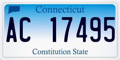 CT license plate AC17495