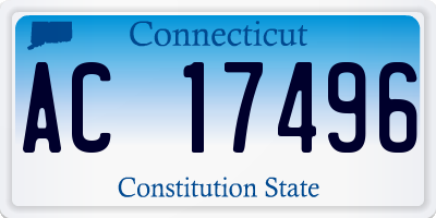 CT license plate AC17496
