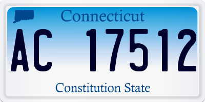 CT license plate AC17512