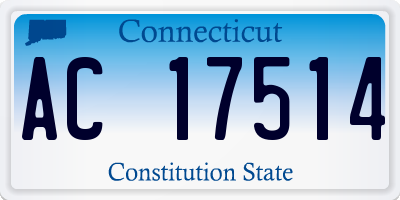 CT license plate AC17514