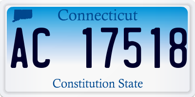 CT license plate AC17518